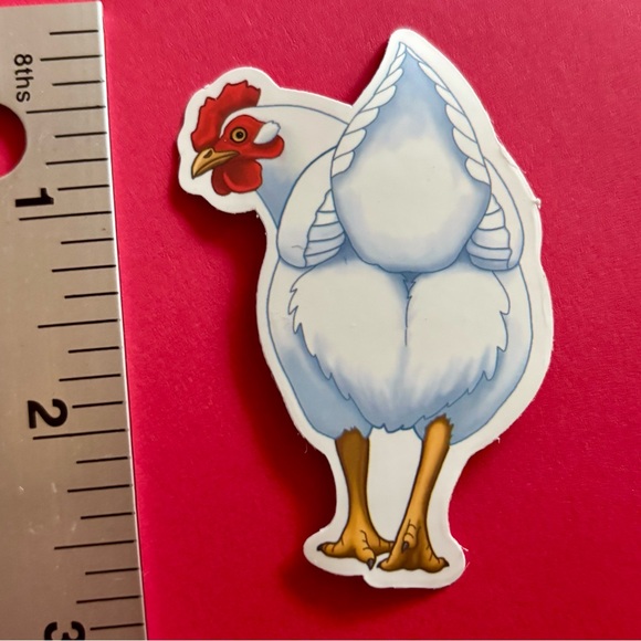Other - 10/$10 Chicken Butt Aesthetic Vinyl Sticker Waterproof Water Bottle Laptop Craft